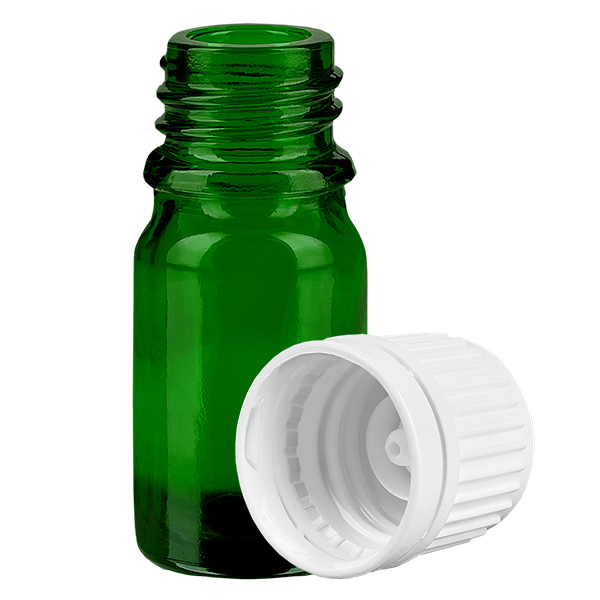 5ml Flasche 11mm Schraubverschluss weiß Originalitätsverschluss GreenLine UT18/5