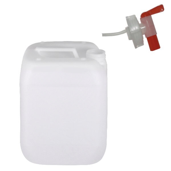 Tanica da 10 litri con rubinetto di scarico Tanica da 10 litri con rubinetto di scarico
