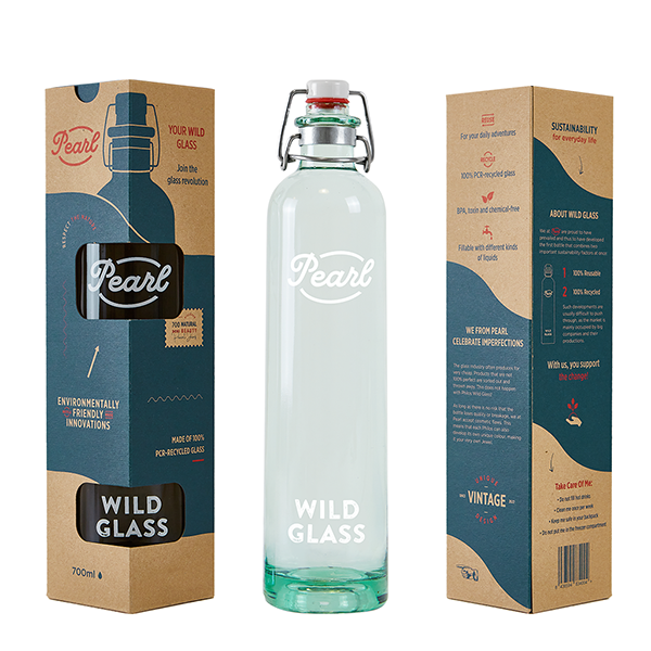 Bouteille Pearl 70 CL Swing Clip, verre sauvage Bouteille Pearl 70 CL Swing Clip, verre sauvage