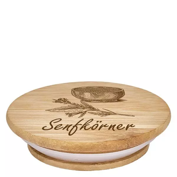 Holzdeckel "Senfkörner" für WECK RR60