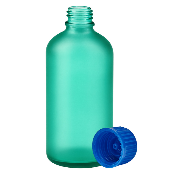 100ml Flasche 11mm Schraubverschluss blau Standard GreenLine UT18/100