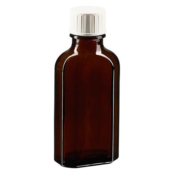 50 ml Meplat tappo a vite marrone con anello di versamento 50 ml Meplat tappo a vite marrone con anello di versamento