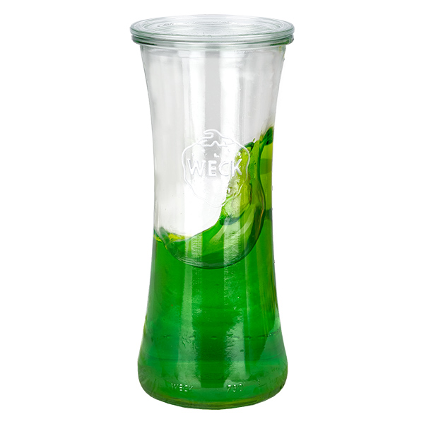 Set di 12 vasi Weck da 700 ml con coperchio in vetro Set di 12 vasi Weck da 700 ml con coperchio in vetro