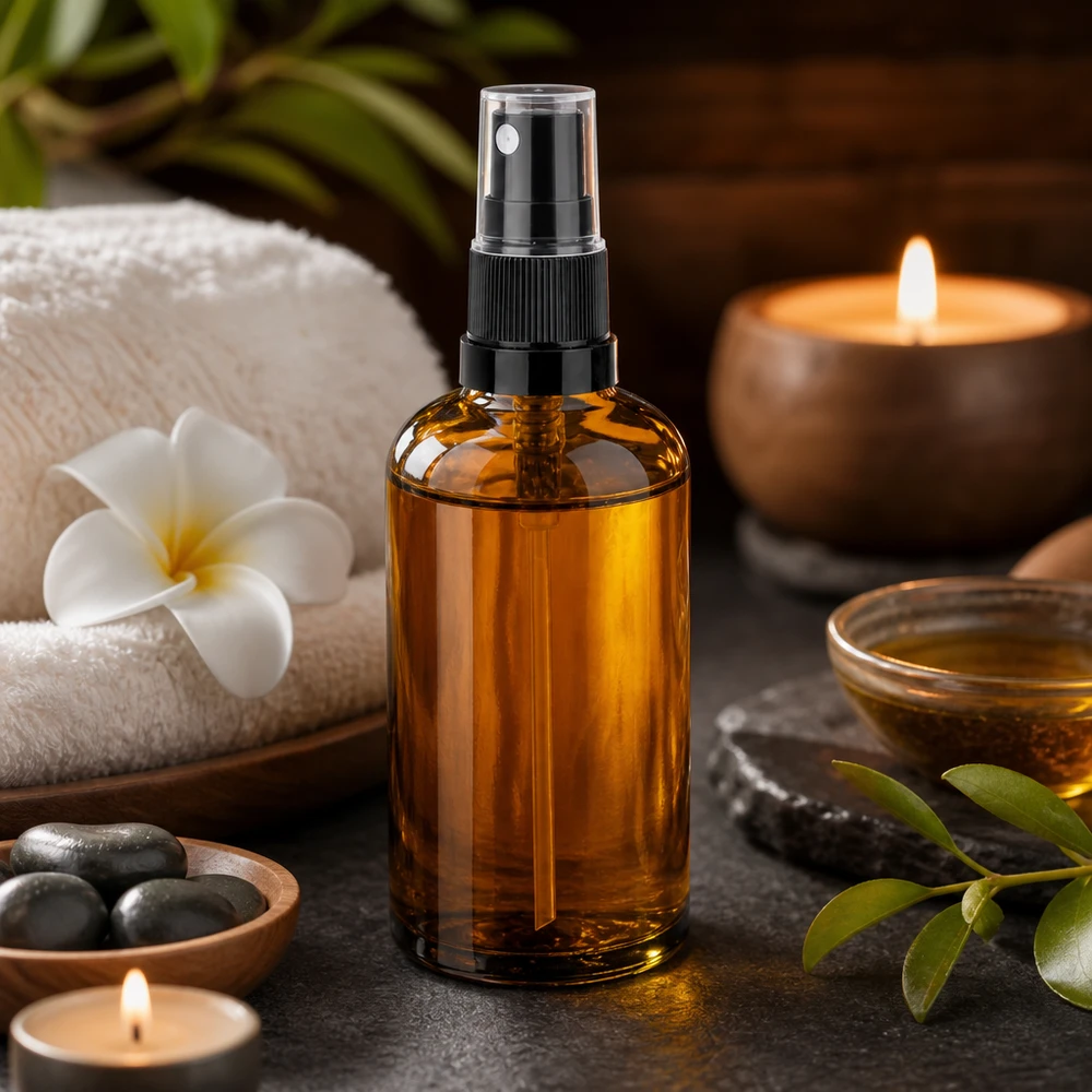 Versatile flacone spray in vetro da 100 ml per toner per il viso, spray per ambienti e cosmetici fatti in casa