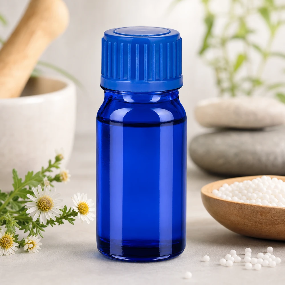 5ml Flasche 11mm Schraubverschluss blau Standard BlueLine UT18/5 Zertifizierte 5ml Glasflasche blau nach Pharmastandard für Tinkturen und Essenzen