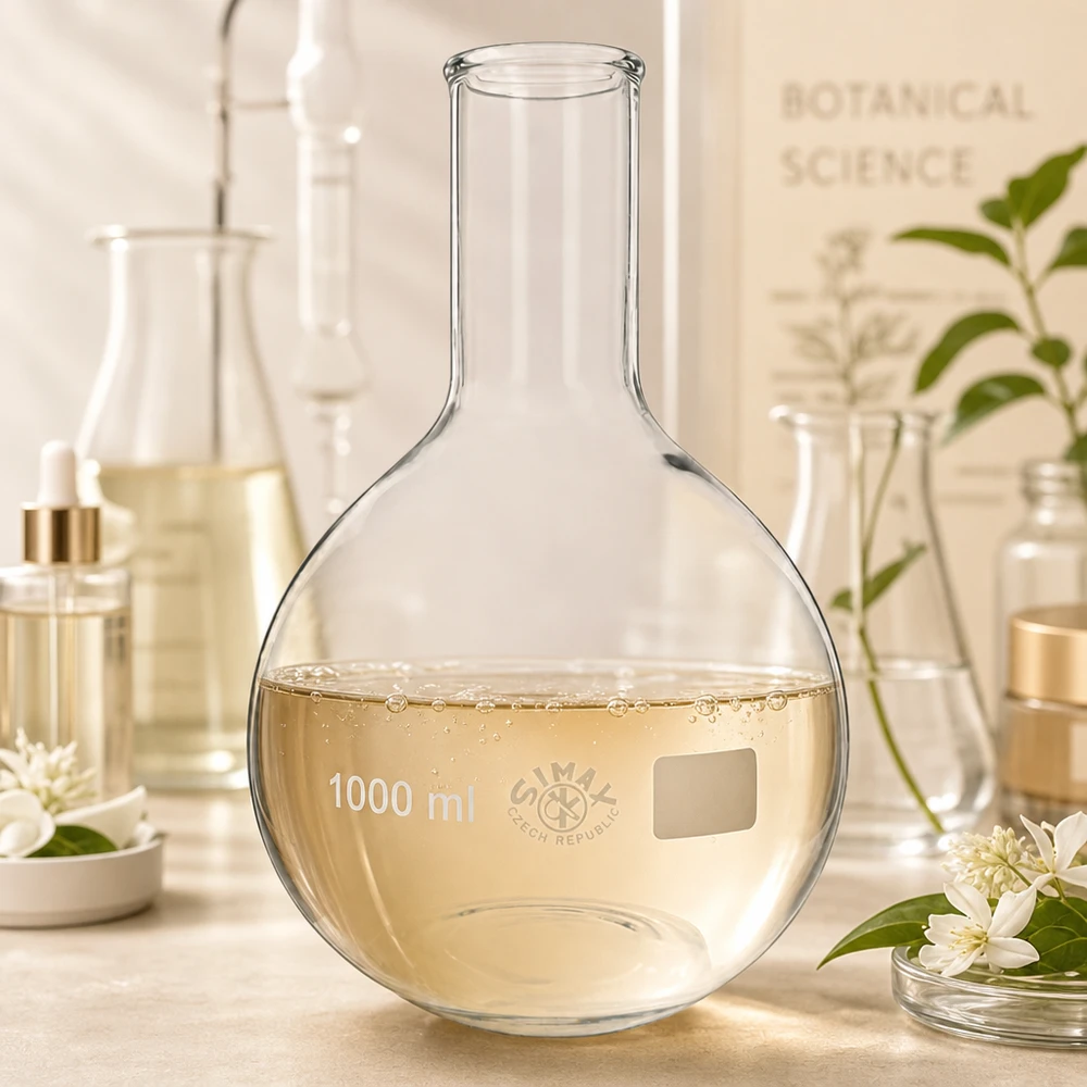 Matraccio da 1000ml a collo stretto Pallone da 1000ml a collo stretto per estratti botanici e sostanze naturali nel laboratorio di ricerca