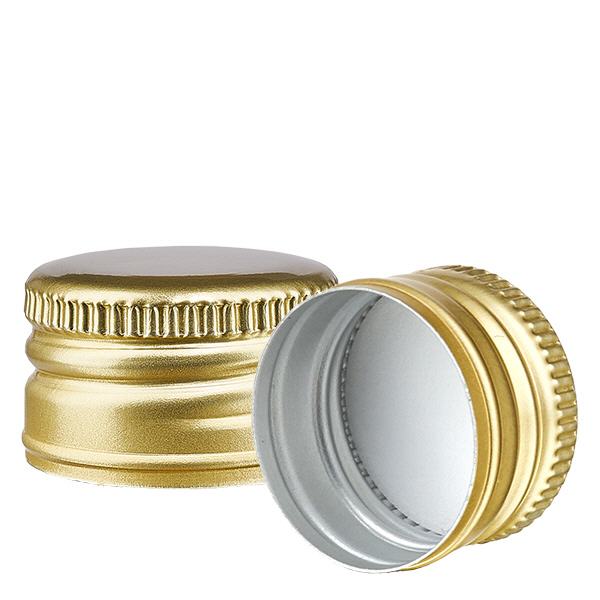 Tappo a vite oro in alluminio standard PP28 ApoGlas Tappo a vite oro in alluminio standard PP28 ApoGlas