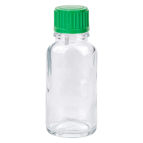 Flacone contagocce da 20 ml 0,8 mm verde STD ClearLine UT18/20 Flacone contagocce da 20 ml 0,8 mm verde STD ClearLine UT18/20