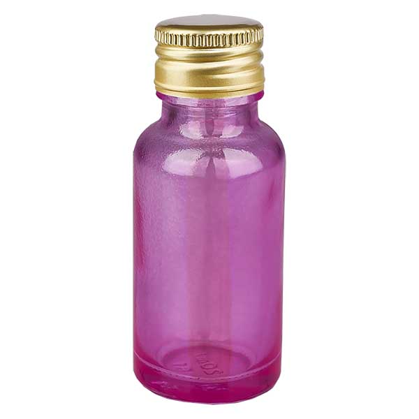 20ml Flasche 11mm Schraubverschluss Alu-Gold Standard PurpleLine. UT18/20