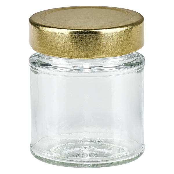 154ml Rundglas mit BasicSeal Deckel gold deep UN..