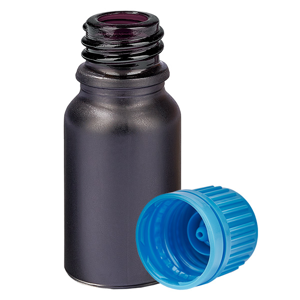 10ml Flasche 11mm Schraubverschluss blau Originalitätsverschluss BlackLine UT18/10