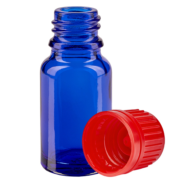 10ml Flasche 11mm Schraubverschluss rot Originalitätsverschluss BlueLine UT18/10