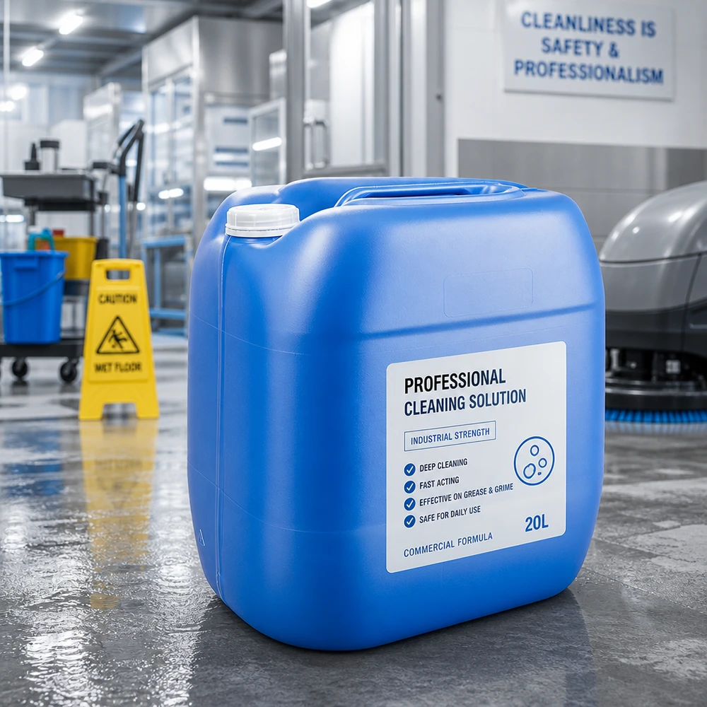 Kanister 30 Liter blau ohne Verschluss Chemikalienbeständiger Kanister 30 Liter blau ohne Deckel für Bodenreiniger und Industriechemikalien