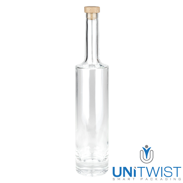 500ml Glasflasche "Rosa" mit Holzgriffkorken UNiTWIST®