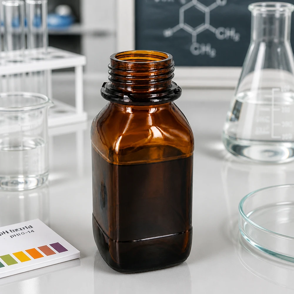 250ml Chemikalienflasche Chemie Lagerflasche 250ml braun mit robustem Glasmaterial für den professionellen Laboreinsatz