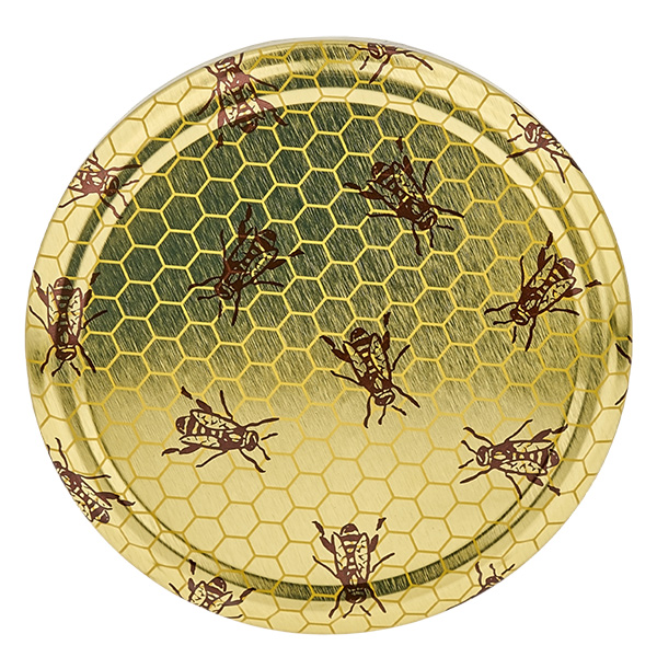 1062ml Rundglas + BasicSeal Deckel Bienenwabe UNiTWIST