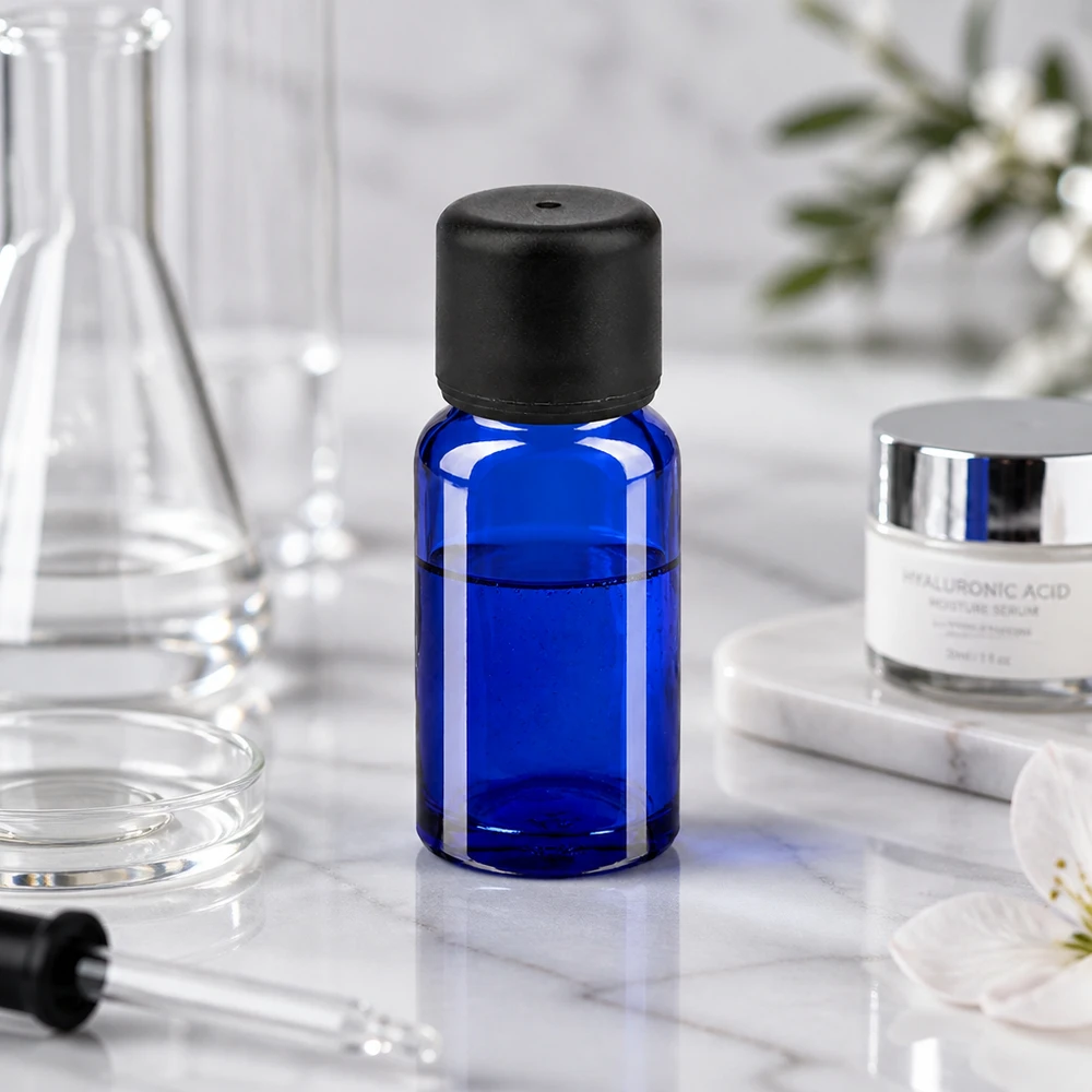 10ml Flasche 11mm Schraubverschluss schwarz Originalitätsverschluss BlueLine UT18/10 10ml Flasche 11mm Schraubverschluss schwarz Originalitätsverschluss BlueLine UT18/10