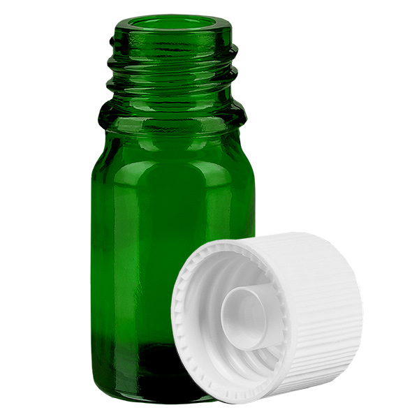5ml Flasche 11mm Schraubverschluss weiß Standard GreenLine UT18/5
