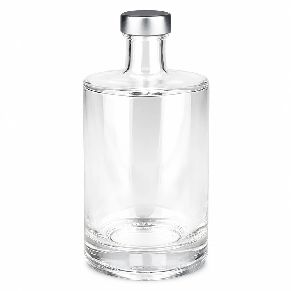 Bottiglia in vetro da 500 ml Sam e tappo a vite argento UNiTWIST® Bottiglia di vetro Sam da 500 ml con tappo a vite argentato UNiTWIST trasparente vuoto Foto del prodotto