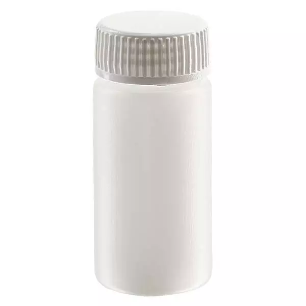Tube à échantillons 20 ml, PEHD couleur naturelle avec bouchon fileté GL 22,5 Tube à échantillons 20 ml, PEHD couleur naturelle avec bouchon fileté GL 22,5