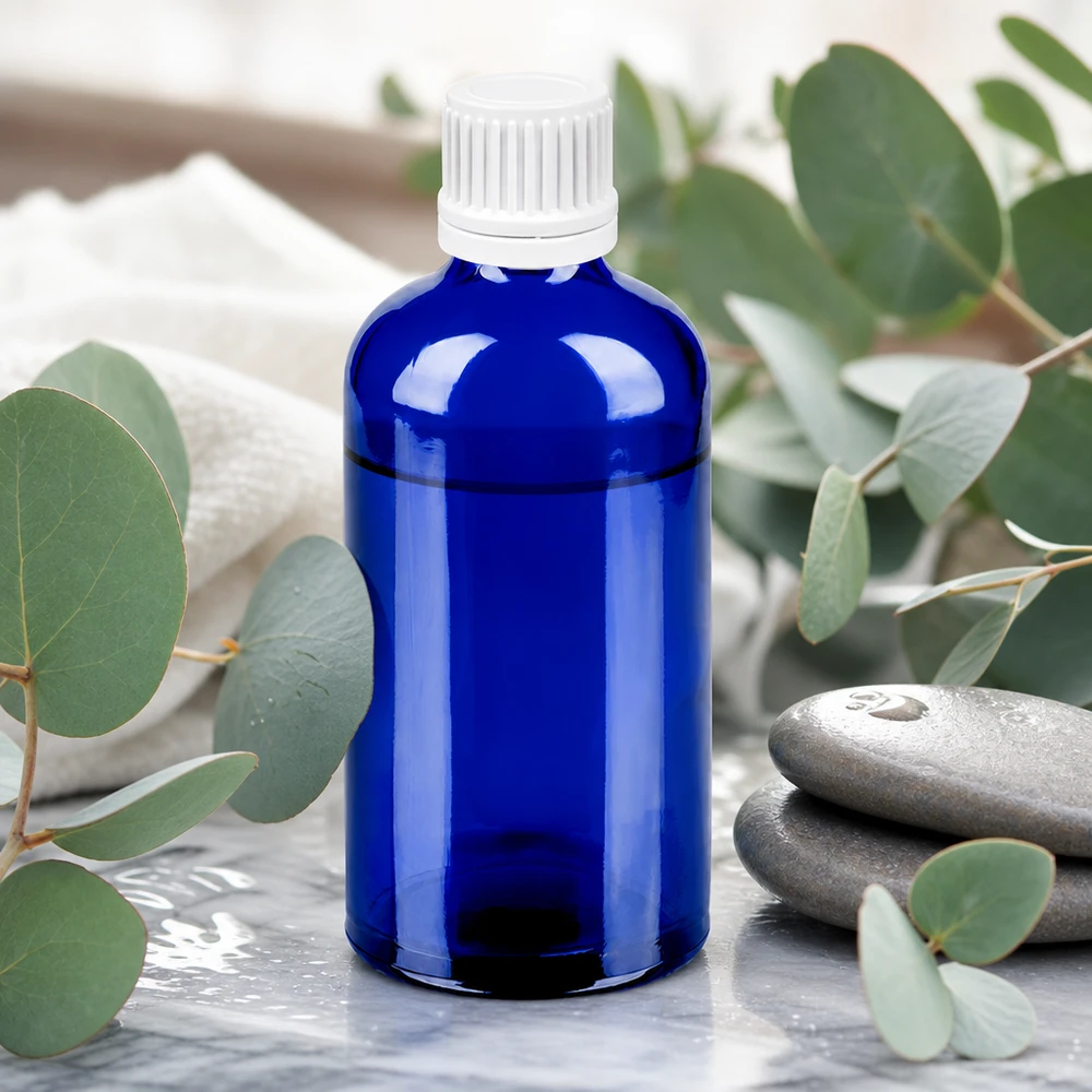 100ml Flasche 11mm Schraubverschluss weiß Originalitätsverschluss BlueLine UT18/100 100ml Laborflasche BlueLine mit präzisem Schraubgewinde für dosierte Abgabe von Flüssigkeiten