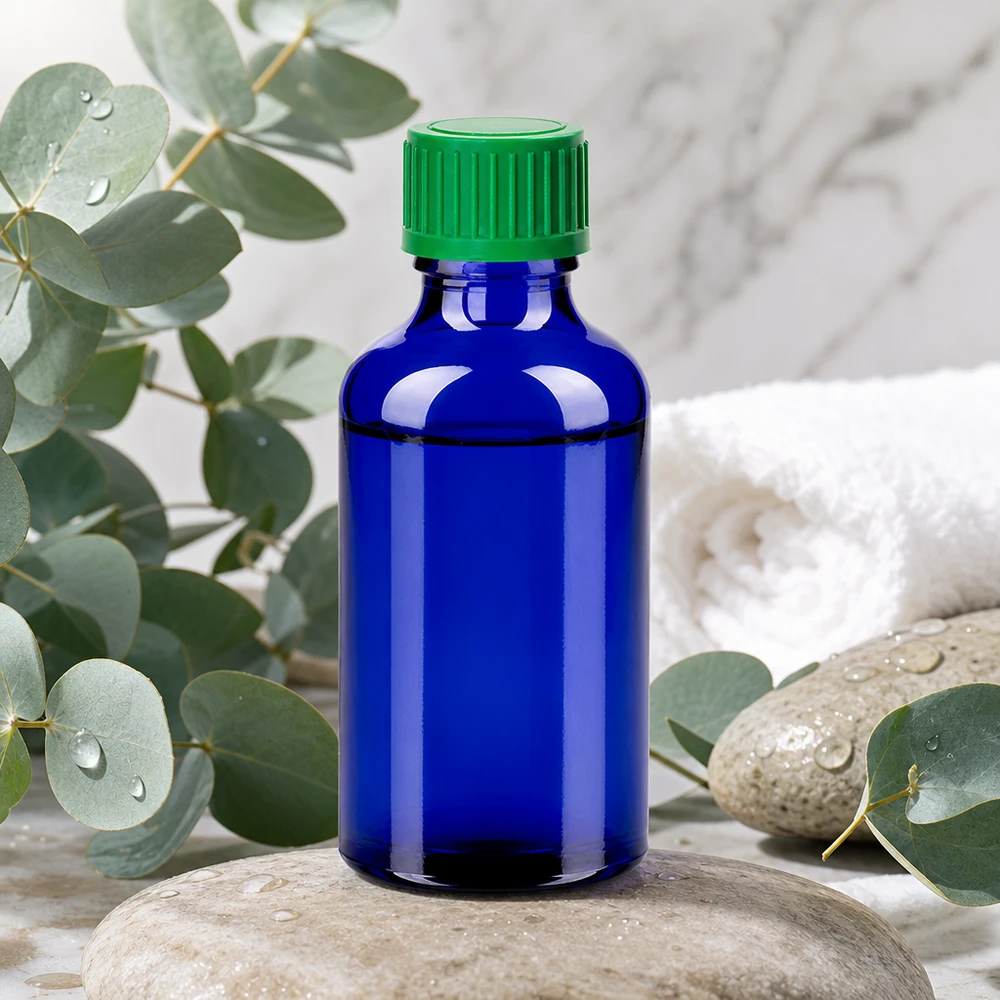 50ml Tropfflasche 0.8mm grün Standardverschluss BlueLine UT18/50 Kleine Tropfflasche 50ml BlueLine Serie mit 0.8mm Öffnung für punktgenaue Dosierung