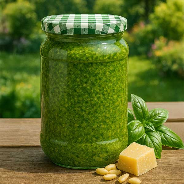 Barattolo rotondo da 1062 ml + coperchio BasicSeal verde/bianco UN.. Barattolo rotondo da 1062 ml + coperchio BasicSeal verde/bianco UN..