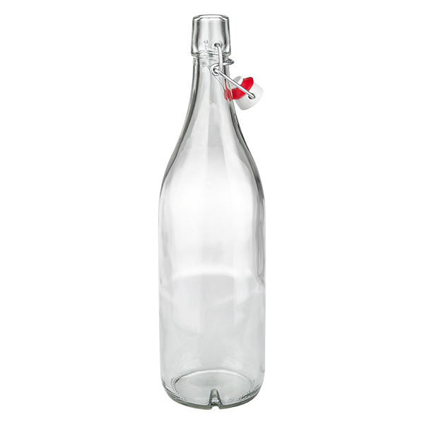 1000ml Glasflasche und Bügelverschluss PVC UNiTWIST