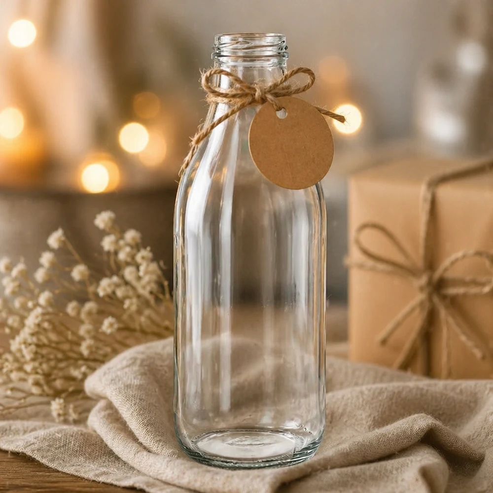 Bottiglia di vetro da 1000ml senza coperchio (TO48) UNiTWIST