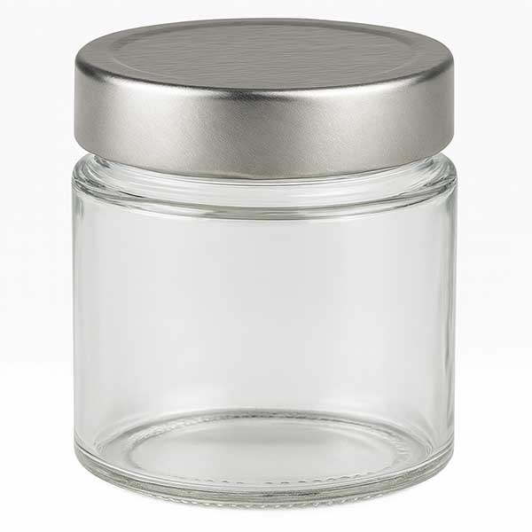 135ml Rundglas + BasicSeal Deckel silber deep UNiTWIST