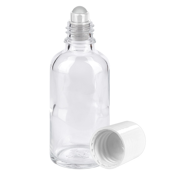 Flacone roll-on da 50 ml bianco STD ClearLine UT18/50 Flacone roll-on da 50 ml bianco STD ClearLine UT18/50