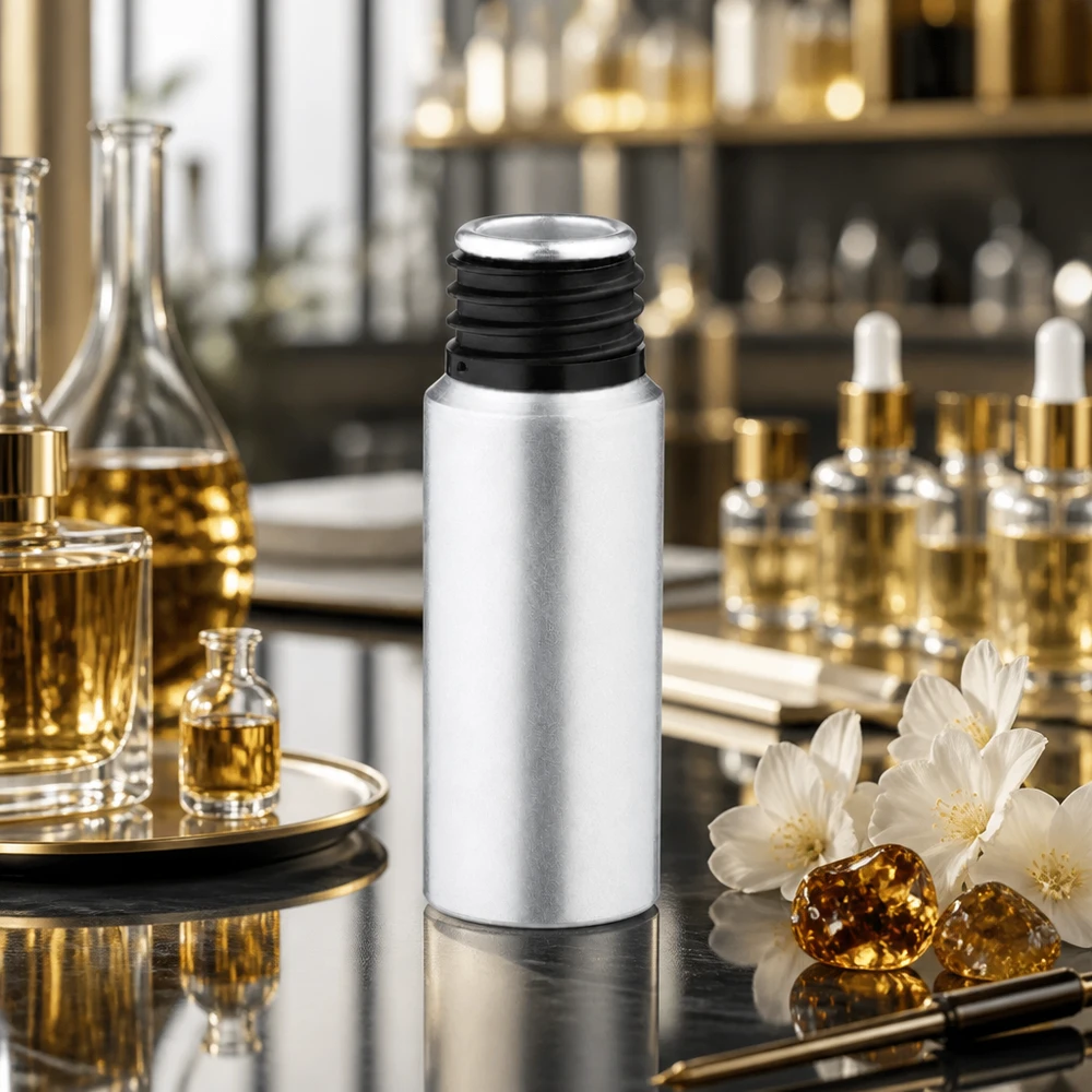 20ml gebeizte Aluflasche Schlanke 20ml gebeizte Aluflasche mit platzsparendem Design ideal für kleine Produktmengen