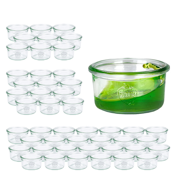 48er Set Weck Gläser 165ml Sturzglas