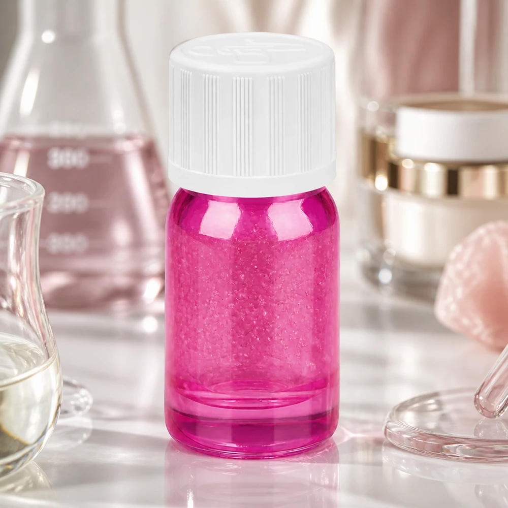 5ml Flasche 11mm Schraubverschluss weiß Standard Kindersicher PurpleLine UT18/5 Miniatur Glasflasche in edlem Violett mit Schraubkappe ideal für Reisegrößen und Proben