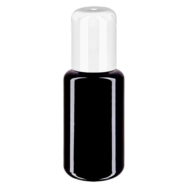 Flacone farmacia viol. 30ml tappo roll-on bianco Flacone farmacia viol. 30ml tappo roll-on bianco