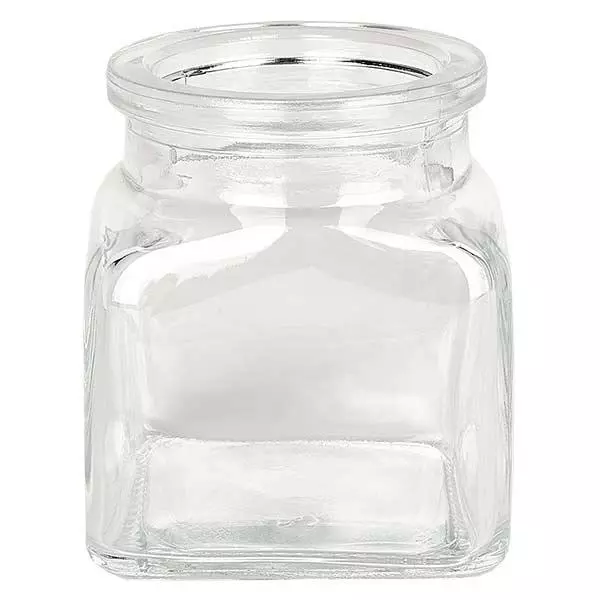 Quadratus clair 120 ml, goulot 39 mm, sans son bouchon 38/42 Quadratus clair 120 ml, goulot 39 mm, sans son bouchon 38/42