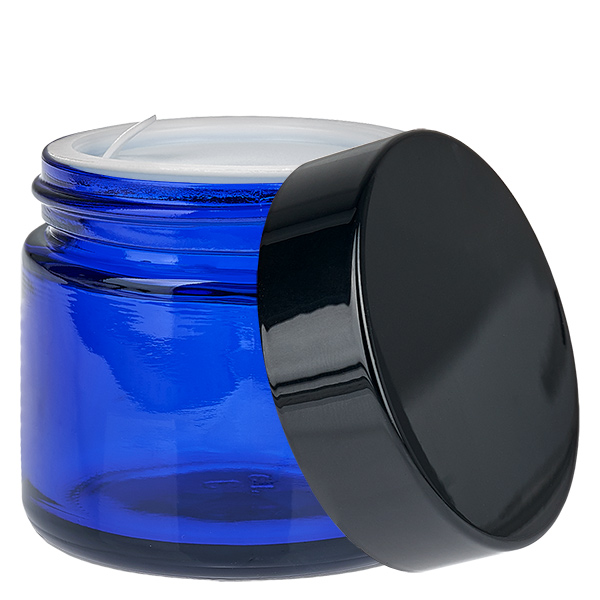 Vasetto di vetro 60ml blu con coperchio UNiTWIST Vasetto di vetro 60ml blu con coperchio UNiTWIST
