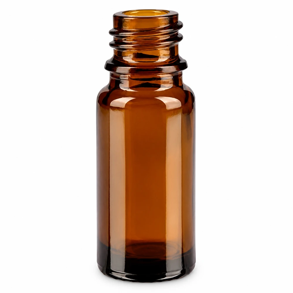 Flacone farmaceutico marrone da 10 ml ApoGlas Flacone da farmacia in vetro marrone da 10 ml con filettatura a vite per oli essenziali e medicinali