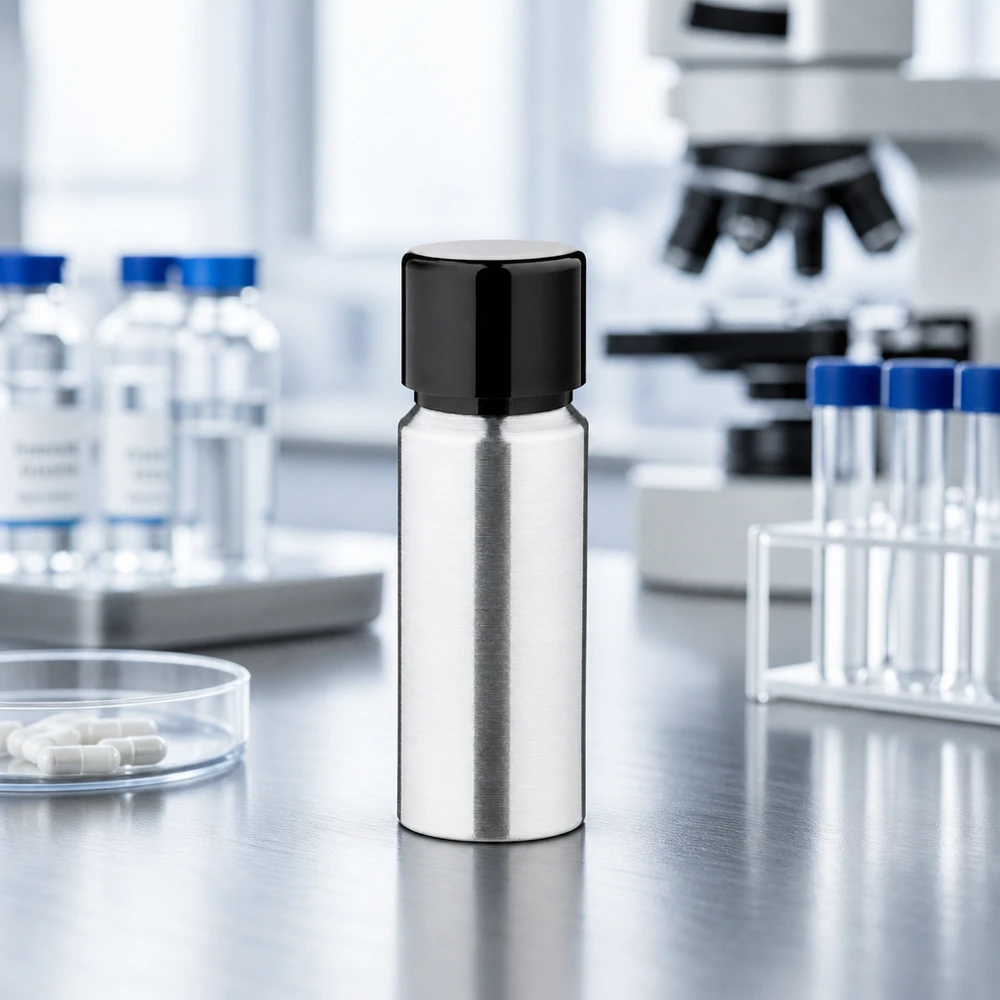 20ml geschliffene Aluflasche mit Schraubkappe Vielseitige 20ml Aluminiumflasche für chemische Substanzen und medizinische Anwendungen