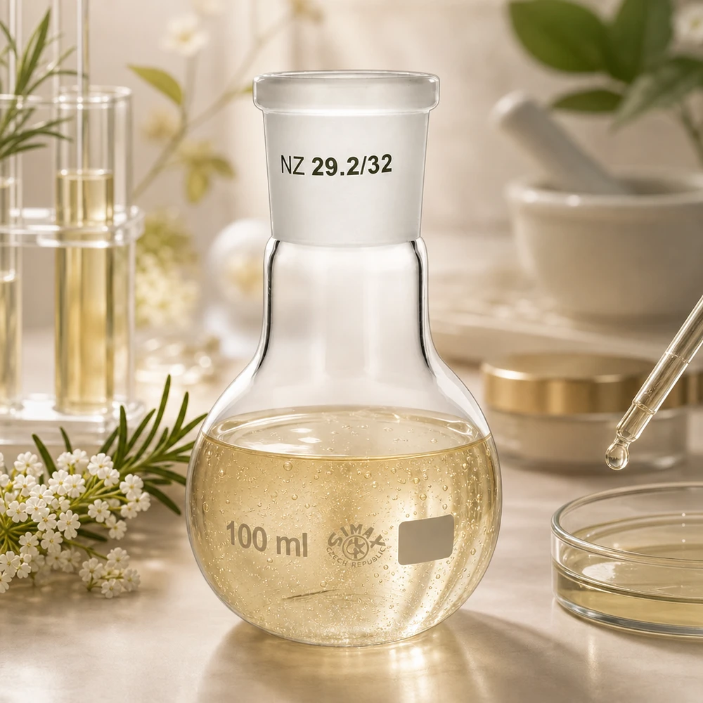 Stehkolben 100ml mit Normschliff (29/32) Chemieresistenter Glaskolben mit bauchiger Form für effiziente Durchmischung von Reaktionsgemischen