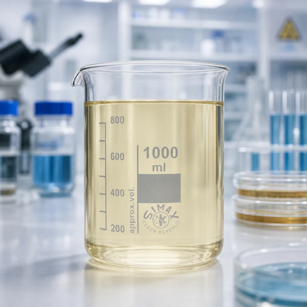 Bicchiere 1000ml in vetro borosilicato, forma bassa Becher 1000ml in vetro borosilicato trasparente con beccuccio per facilitare i travasi in laboratorio
