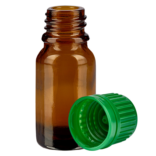10ml Flasche 11mm Schraubverschluss grün Originalitätsverschluss BrownLine UT18/10