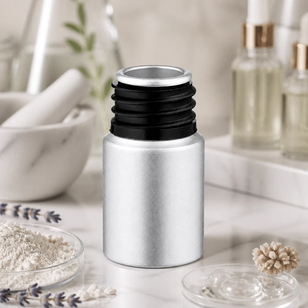 10ml gebeizte Aluflasche Robuste 10ml Metallflasche mit glänzender Aluminium-Oberfläche für Aromatherapie