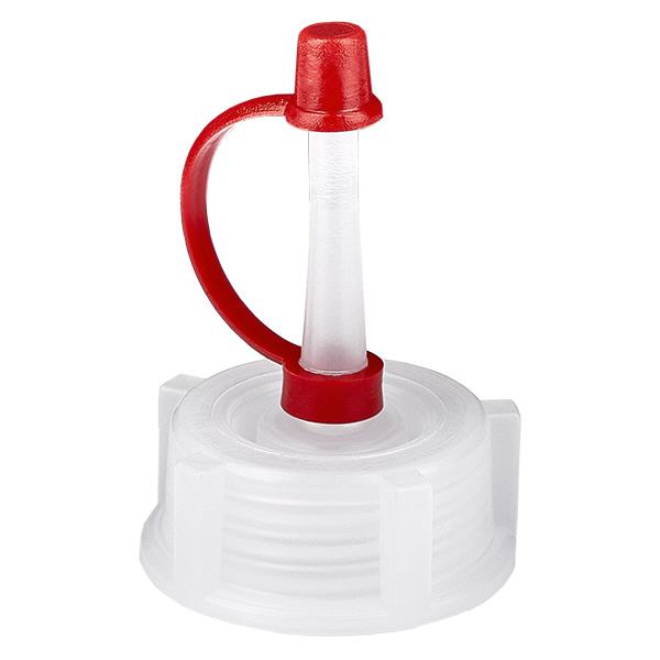 Tappo contagocce per bottiglie da laboratorio a collo stretto 250 e 500ml Tappo contagocce per bottiglie da laboratorio a collo stretto 250 e 500ml