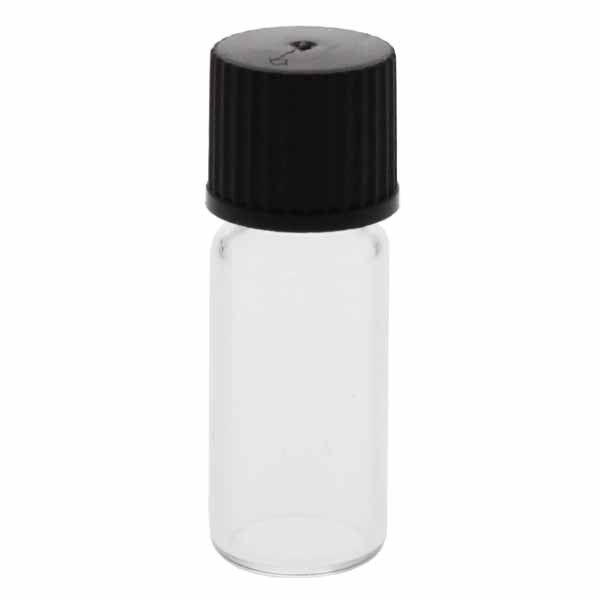 Flaconi filettati trasparenti da 1,5 - 2 ml, 11,6 x 32 mm incluso il tappo. Flaconi filettati trasparenti da 1,5 - 2 ml, 11,6 x 32 mm incluso il tappo.