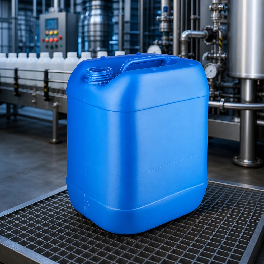 Kanister 20 Liter blau ohne Verschluss UN-geeigneter Transportkanister 20 Liter blau aus Polyethylen ohne Schraubverschluss