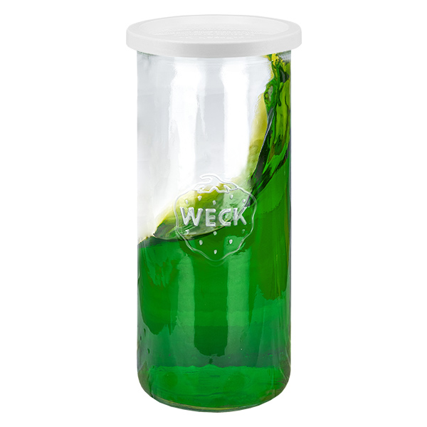 Set di 6 bicchieri Weck da 1500 ml + coperchio HUND Set di 6 bicchieri Weck da 1500 ml + coperchio HUND