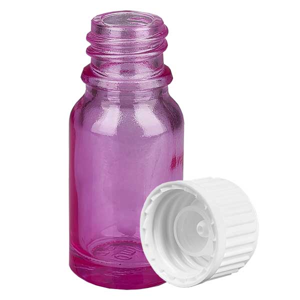 10ml (Globuli)Flasche.. 3mm Giessring weiß Standard PurpleLine. UT18/10