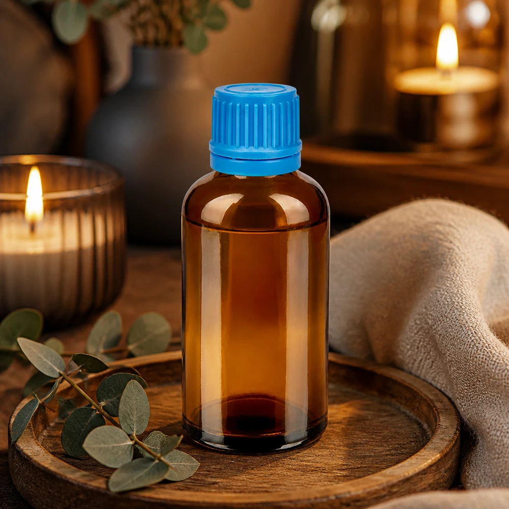 50ml Flasche 11mm Schraubverschluss blau Originalitätsverschluss BrownLine UT18/50 Professionelle 50ml Laborflasche mit Schraubgewinde für sichere Aufbewahrung flüssiger Präparate
