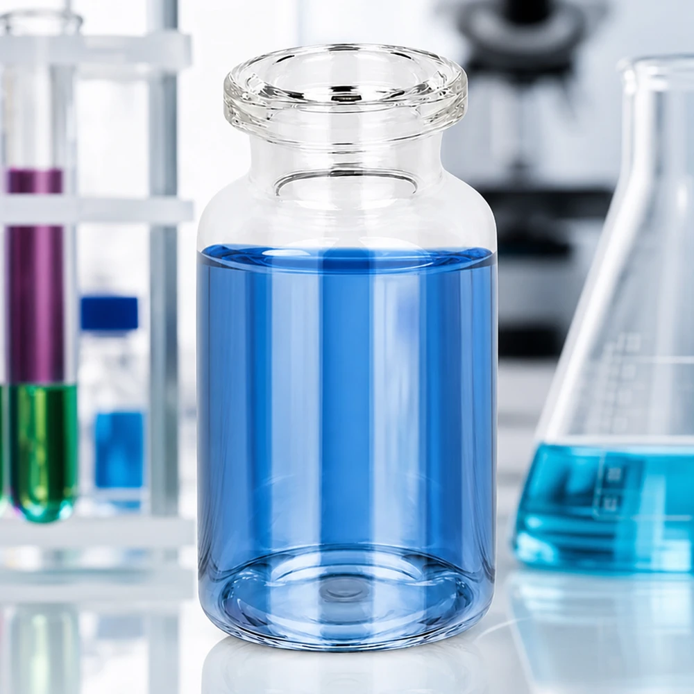 Injektionsflasche Klarglas 10ml Sterilisierbare Injektionsflasche 10ml aus Klarglas mit großem Füllvolumen und engem Flaschenhals
